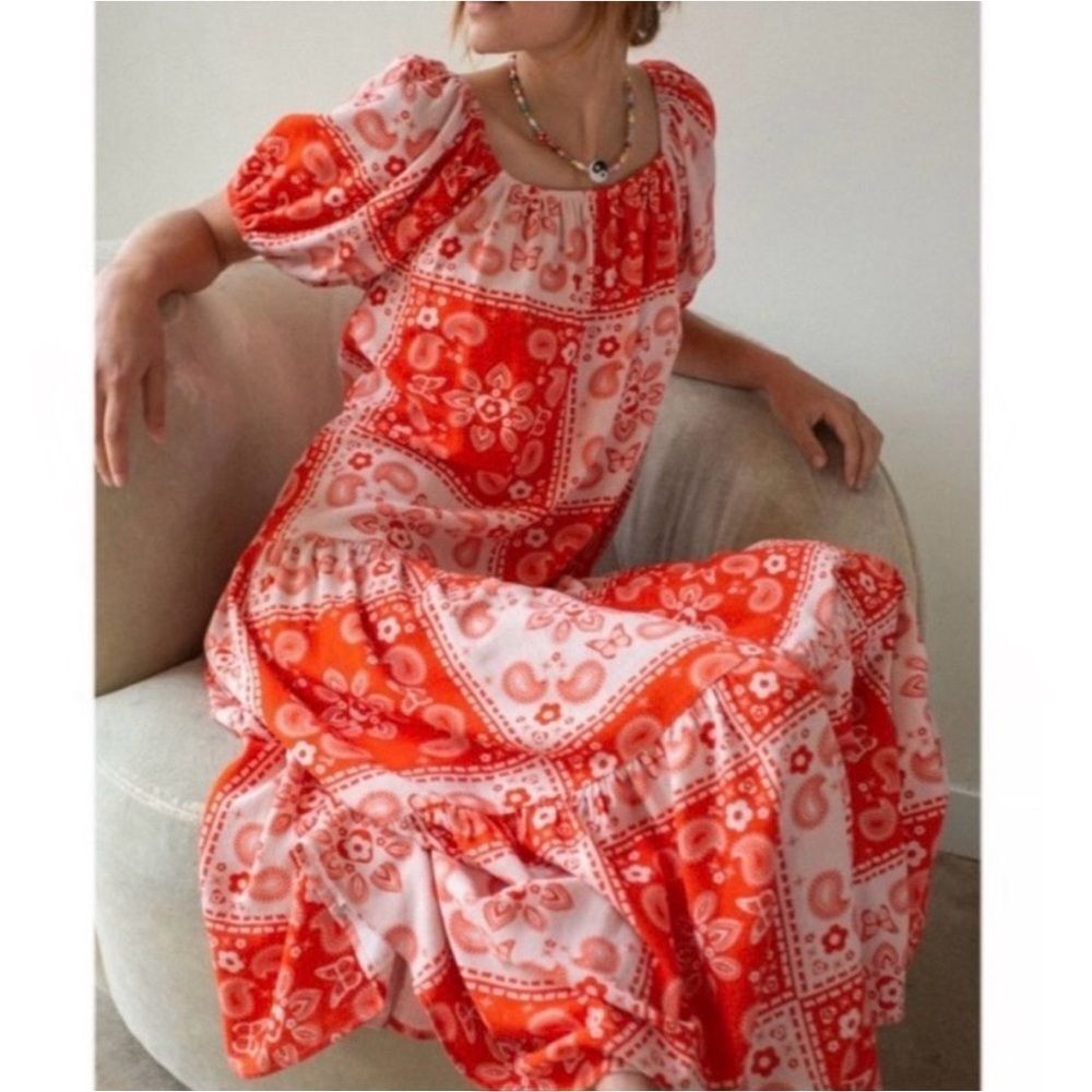 LISA SAYS GAH Joni Maxi Dress in Linen blend